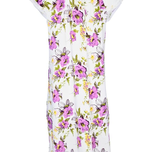 JEFFRICO Womens Nightgowns Sleepwear Soft Pajama Dress Nightshirts & Sleepshirts - Picture 6 of 6